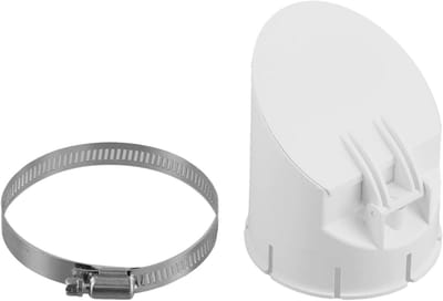 Vloerafvoer met geursluiting - Afvoerbuis ventiel - Buitenruimte waterdicht - Automatisch terugslagventiel - 50 tot 160 mm - Wit