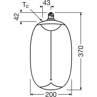Osram E27 LED Kaarslamp | 12W Amber 220V/240V 818 500Lm | 320° Dimbaar