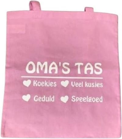 Oma's tas roze