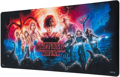 XXL Muismat - Bureauonderlegger Gaming Mat - Bureau Organisatie - Officiële Licentie - 80 x 35 cm - Stranger Things