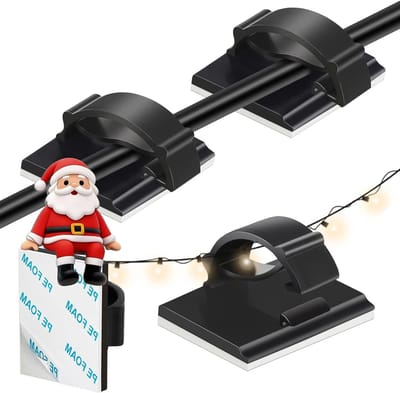 Kabelhouders Zelfklevend - Kabelclips Organizer - Kabelbeheer Binnen - Sterke 3M Lijm - 50 Stuks - Wit