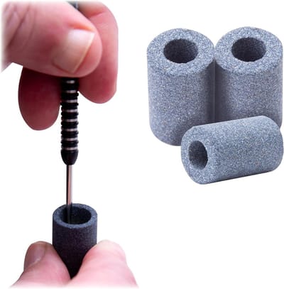 RUTHLESS Mini round pencil sharpener, round stone, 3 pieces. - ShopVlot
