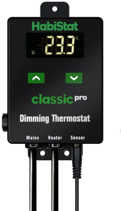 HabiStat Dimmer thermostaat terrarium 0-50°C 450W met LCD en alarm