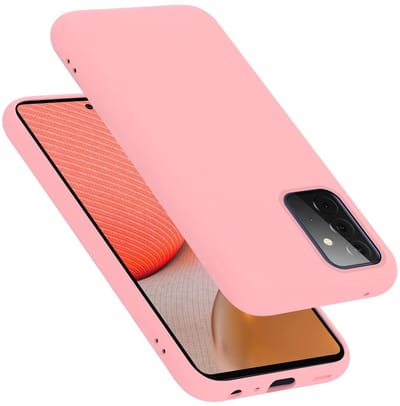 Cadorabo Hoesje geschikt voor Samsung Galaxy A72 4G / 5G in LIQUID ROZE - Beschermhoes gemaakt van flexibel TPU silicone Case Cover