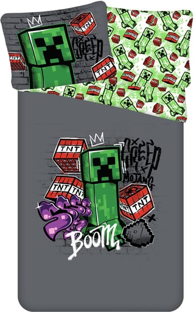 Minecraft Dekbedovertrek Metro Art - 140 x 200 cm - Katoen