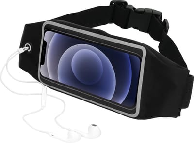 Mobiparts Comfort Fit Sport Belt geschikt voor Apple iPhone 12 Mini - Zwart