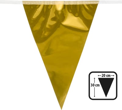 Boland - Folievlaggenlijn Metallic goud - Black & Gold - Black & Gold - Verjaardag - Jubileum - NYE