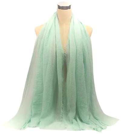 Lange Dunne Sjaal - Effen - Mintgroen - 190 x 95 cm (041101A)