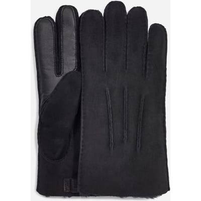 UGG® Tech-handschoen van contrasterende sheepskin voor heren  in Black, Maat L, Shearling