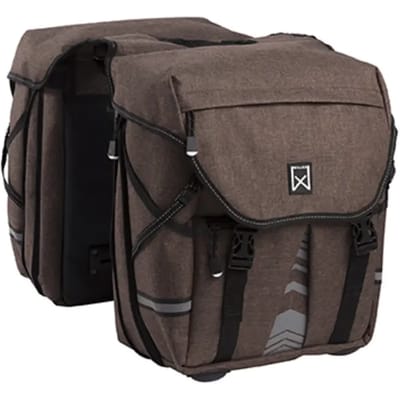 Willex Bagagetas 1200 - Dubbele Fietstas - 28 liter - Bruin