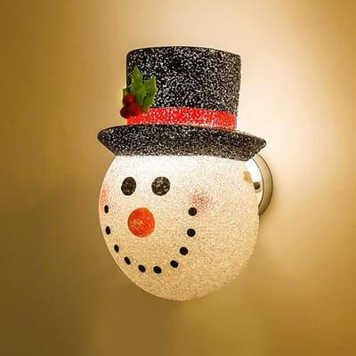 Jojoy - Sneeuwpop Lampenkap - Kerstverlichting - Kerstfiguren - Kerstlampjes - Kerstverlichting Buiten & Binnen - SNOWKO