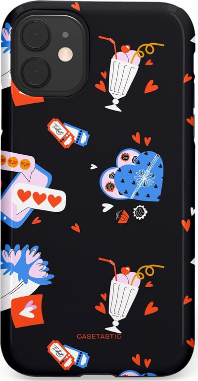Casetastic Hoesje Geschikt voor Apple iPhone 11 - Stijlvolle Beschermende Duo-layer Case - Liefdes Kaarten