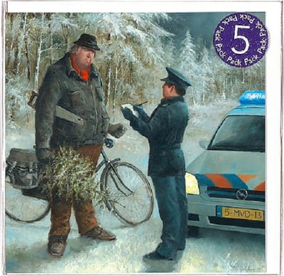 Art Revisited Marius van Dokkum - Kerst bon 5 stuks Kerstkaart
