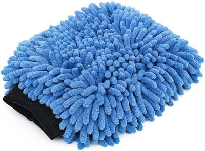 Premium Chenille Microfiber Waswanten voor Auto Wassen en Detailing - Krasvrij, Pluisvrij, Dubbelzijdig, Pluche, Absorberend (2-Pack)