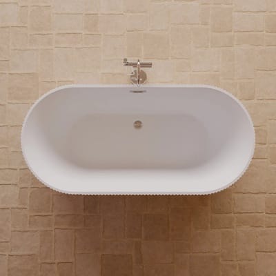 SPALINA - Vrijstaand bad - Indigo 168 blanche, 168 x80 x58 cm, Wit