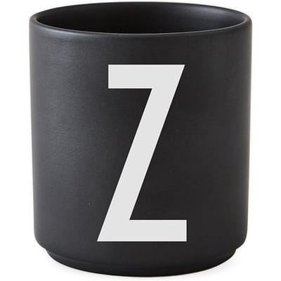 DESIGN LETTERS - Personal beker porselein  - zwart - Z