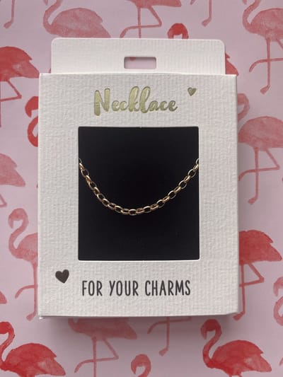 Depesche ketting sieraden medium schakel verzilverd 47cm cadeau.