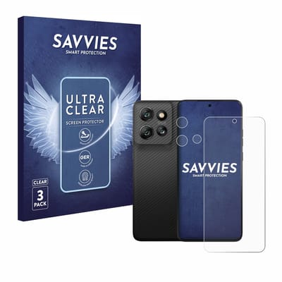 Savvies - Screenprotector voor Motorola ThinkPhone 25 (Voor+Camera) - Folie Beschermfolie transparant 6 Stuks