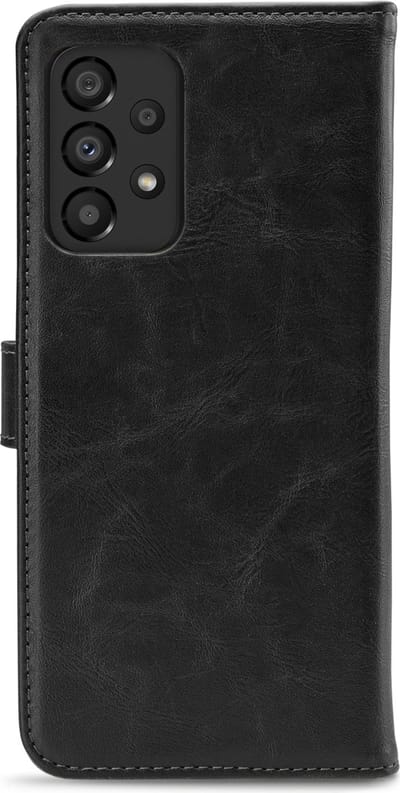 My Style Telefoonhoesje geschikt voor Samsung Galaxy A33 Hoesje | My Style Flex Wallet Bookcase Portemonnee | Pasjeshouder voor 3 Pasjes | Telefoonhoesje voor Pinpas / OV Kaart / Rijbewijs - Zwart