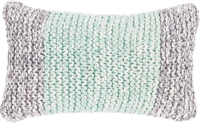 Melange Knit Harbour Groen Kussen | 30 X 50 | Sierkussen Voor Woonkamer Of Slaapkamer