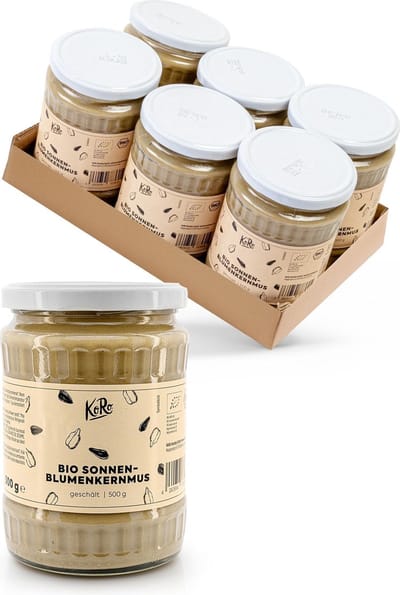 KoRo | Bio 100% zonnebloempittenpasta 6 x 500 g