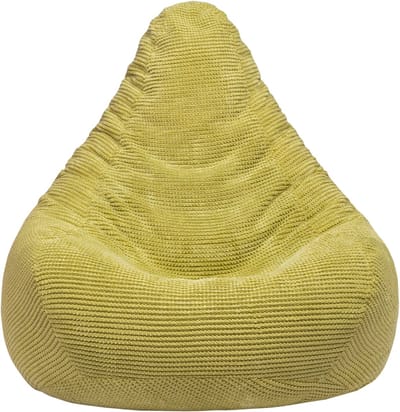 Volwassen Highback Zitzak Stoel Corduroy Stof Indoor Woonkamer Gaming Zitzak Ligstoel met Ergonomisch Ontwerp