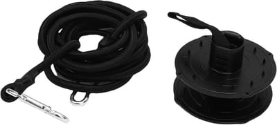 Drijvende Watermat Kit - Bevestigingsset Touw - Waterplezier Zekerder - Duurzame Kunststof - 3 Meter Touw - Zwart