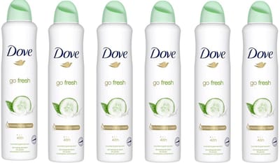 Dove Deospray XL – Go Fresh Komkommer - Voordeelverpakking 6 x 250 ml