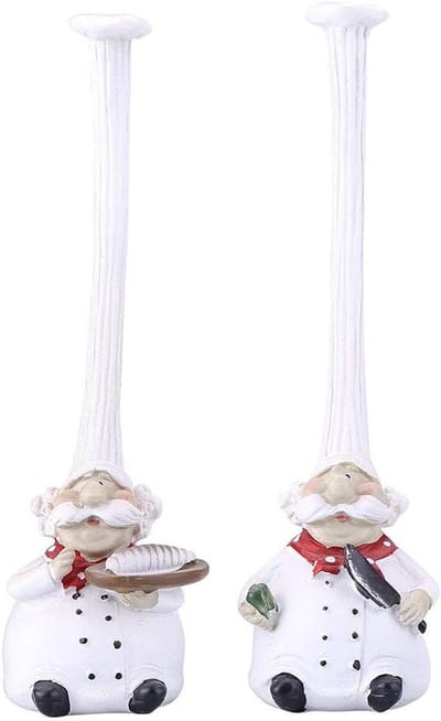 Cocoplus - Creatief standbeeld chef-kok - Decoratie - Miniatuur - Schattig - Accessoires - Geschikt voor thuis - Delicate Chef-Kok Figuur - Elegante decoratie - Restaurant - Café