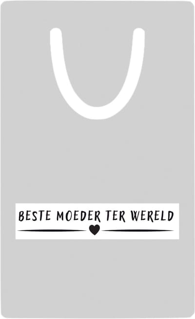 Hacebo® - Beste moeder ter wereld metalen boekenlegger - Moeder - mother - leuk cadeau voor je moeder Bladwijzer boekenleggers - 7.6 cm x 5cm