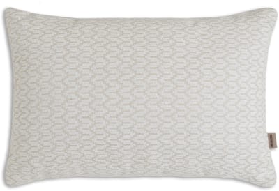 Knit Factory Evita Sierkussen - Rechthoekig kussen - Kussen woonkamer - Bank kussen - Decoratie kussen - Modern - Beige - 60x40 cm - Kussenhoes inclusief kussenvulling