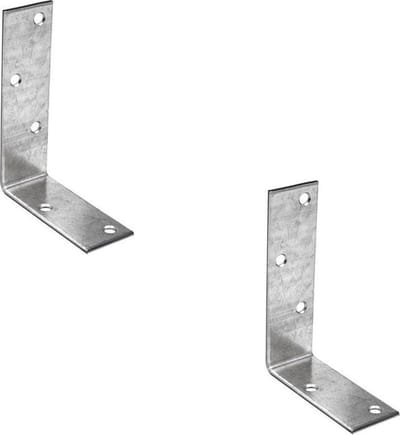 TQ4U versterkingshoek | 100 x 75 mm | 30 mm breed | 5 mm dik | verzinkt