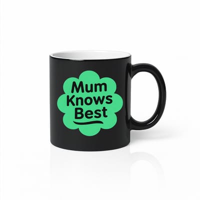 Mum Knows Best Magische Mok - Warmtegevoelige Kleurveranderende Beker - Verrassend Moederdag Cadeau