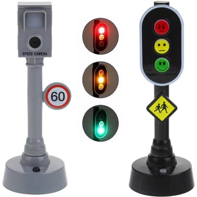 Verkeerslicht & Flitspaal Speelgoed voor Kinderen - Leer Verkeersregels