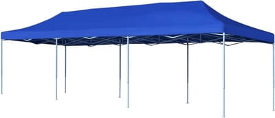 Pop-up Tent - Feesttent Tuinpaviljoen - Buitenfeesten Organiseren - UV en Waterbestendig - 3 x 9 m - Blauw