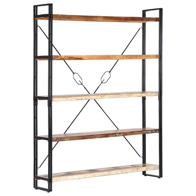 vidaXL - Boekenkast - met - 5 - schappen - 140x30x180 - cm - massief - gerecycled - hout