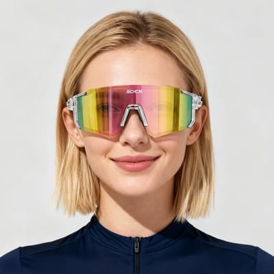 SCVCN Mode Sport Zonnebril UV400 Buiten Wandelen Rijden Hardlopen Bril Mannen MTB Fietsbril Vrouwen Racefiets Bril