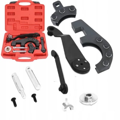 AMD Tools Serie - VW Motorblokkeer - 2.5/4.9/5.0 TDI - Voor T5 Touareg - Blokkeer en Monteerset