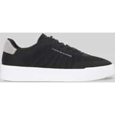 Tommy Hilfiger Logo Knit Court Trainers Black Taglia: 46 | Sneakers Outlet | Uomo | Nero