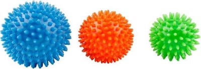 Massagebal met stekels - Triggerpoint - Spikes - Hard - Perfect voor voet, rug en overige lichaamsdelen - Therapie massage - Set van 3 - Trigger point - Massage rol - Rheme