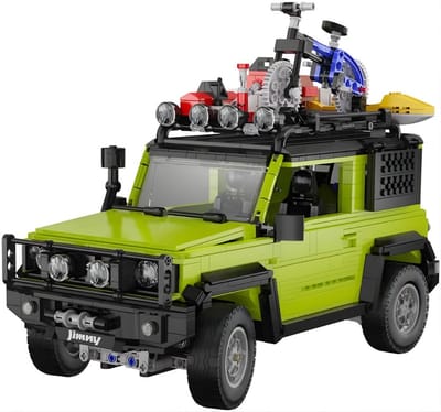 CadaBricks C62001W Suzuki Jimny off-road truck bouwset | City fast champions adventure | Creator and classic motor bouwpakket | Technic speelgoed ideas voor volwassenen | Icons furious speed f1 auto geschikt voor Lego | Bouwdoos met 1803 bloks