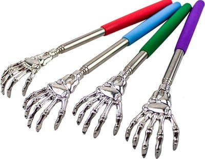 *** Uitschuifbare Ruggenkrabber Rood: Telescopisch, Verstelbaar, Krabt & Masseert Jeukende Rug - van Heble® ***