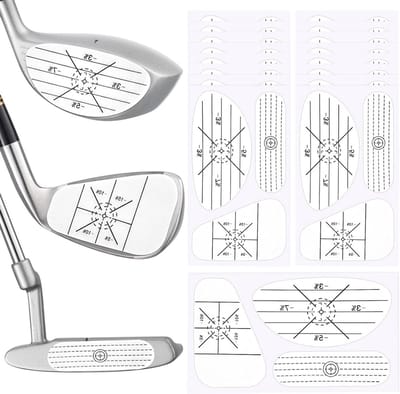 Golf Impact Tape Set 40pcs/120pcs, Club Impact Stickers voor Hout, IJzer en Putter, Zelflerende Sweet Spot en Consistentie Analyse voor Betere Slagen