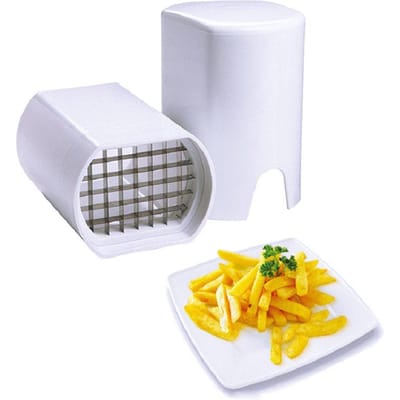 Aardappelchipper Praktische aardappelchips Franse frietjes en groentestokjessnijder Keukengereedschap voor thuis L gray