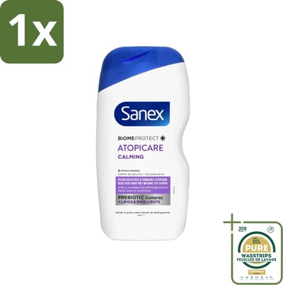 1 x Sanex - BiomeProtect Dermo - Douchecrème - Reactieve Huid - 400 ml- Reactieve Huid - Kalmerende Douchecrème - Huidbarrière - Dermatologisch Getest - Huidverzorging