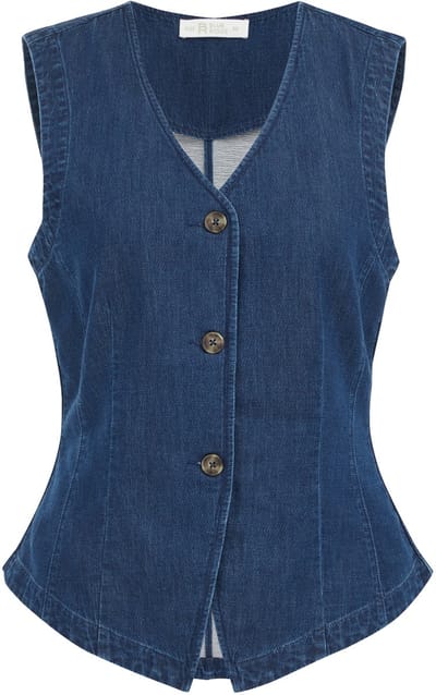 WE Fashion Gilet Dark Blue Taglia: 32 | Gilet Outlet | Donna | Blu