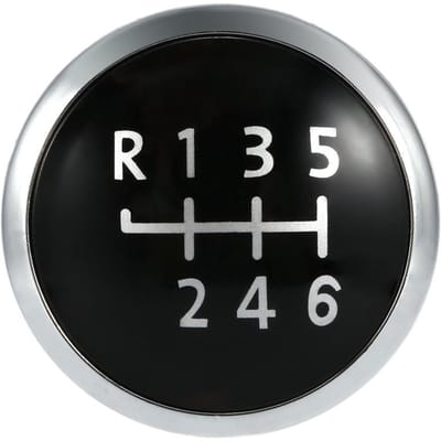 Couvercle de bouton de changement de vitesse 5/6 vitesses, Badge de remplacement pour multivan T5 Transporter 2003 – 2010 6 noir
