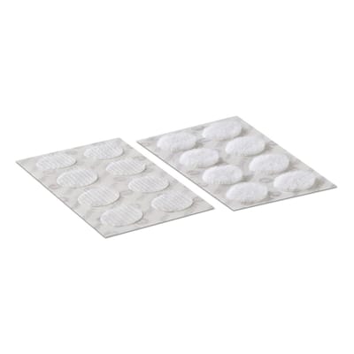 VELCRO® VEL-EC60227 Klittenband punten Om vast te plakken Haak- en lusdeel (Ø) 16 mm Wit 16 paar