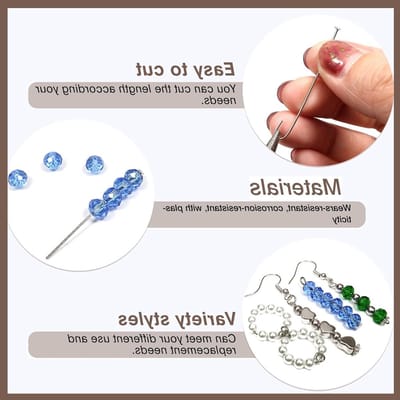 200 Stuks 50mm Rivets en Tackling Pens in Zilver voor DIY Sieraden Maken en Creatieve Projecten