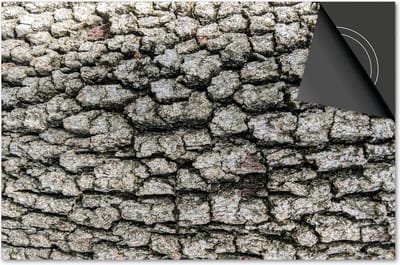 Inductie beschermer 60x60 - afdekplaat inductie mat - Dietrix Kookplaat beschermer - Exclusief - Hout en Boom - Schors patroon